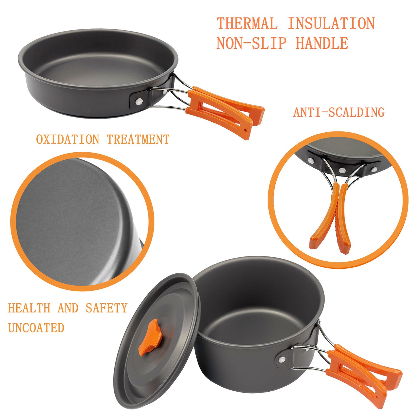 New Amazon Outdoor Camping Cookware Set with Kettle