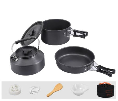 New Amazon Outdoor Camping Cookware Set with Kettle