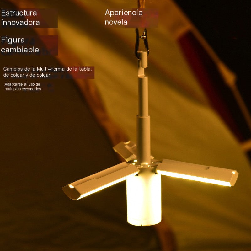 Draagbare opvouwbare campinglamp