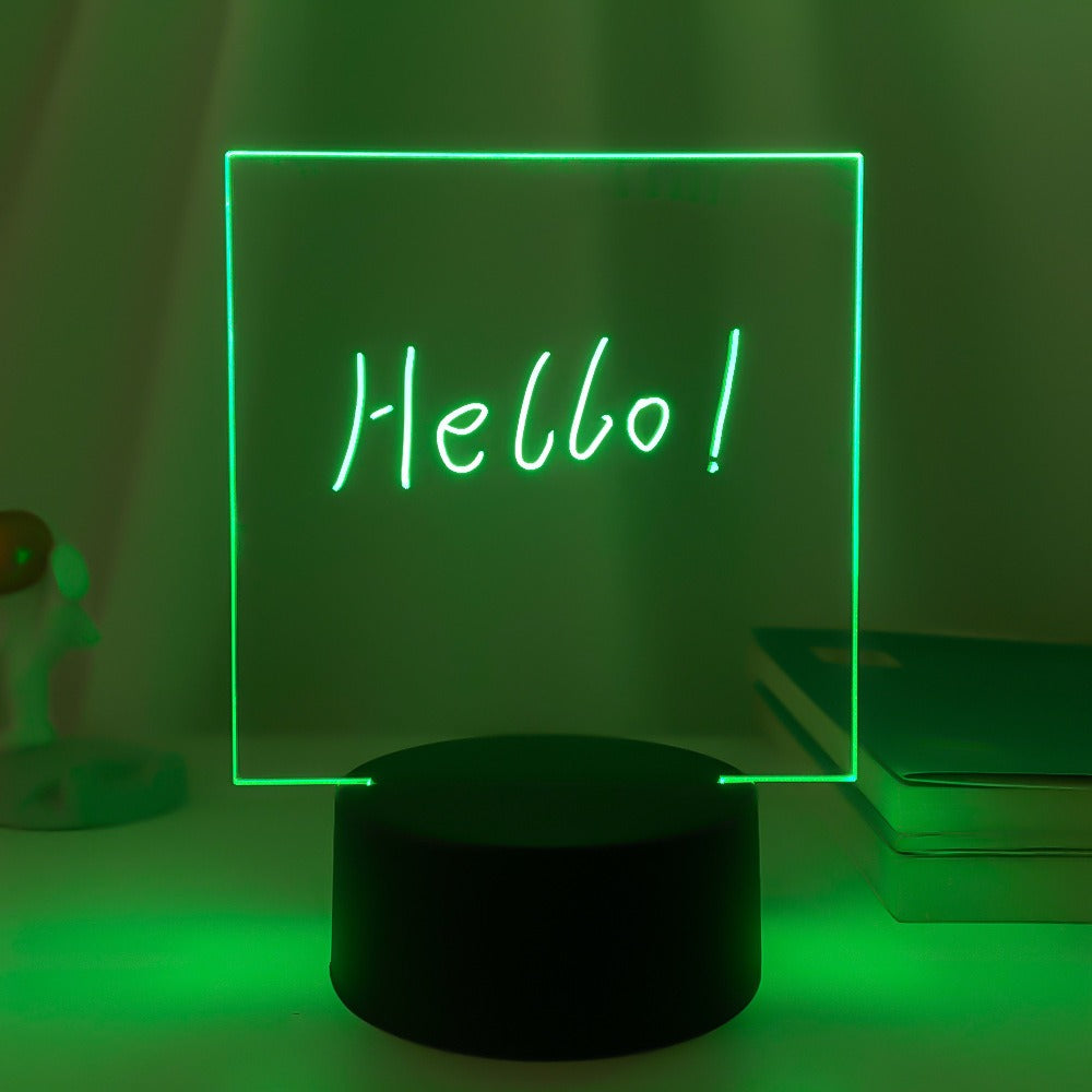 3D Kleine Nacht LED Berichtenbordlamp