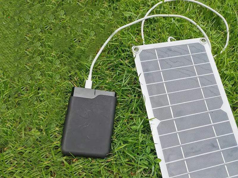 Portable solar panel with USB charger