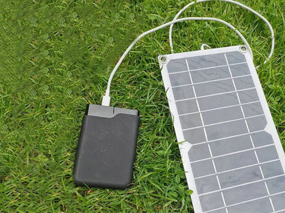 Portable solar panel with USB charger