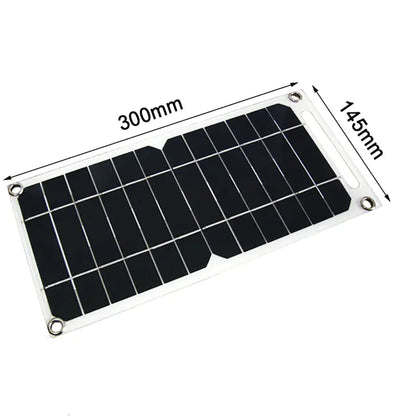 Portable solar panel with USB charger