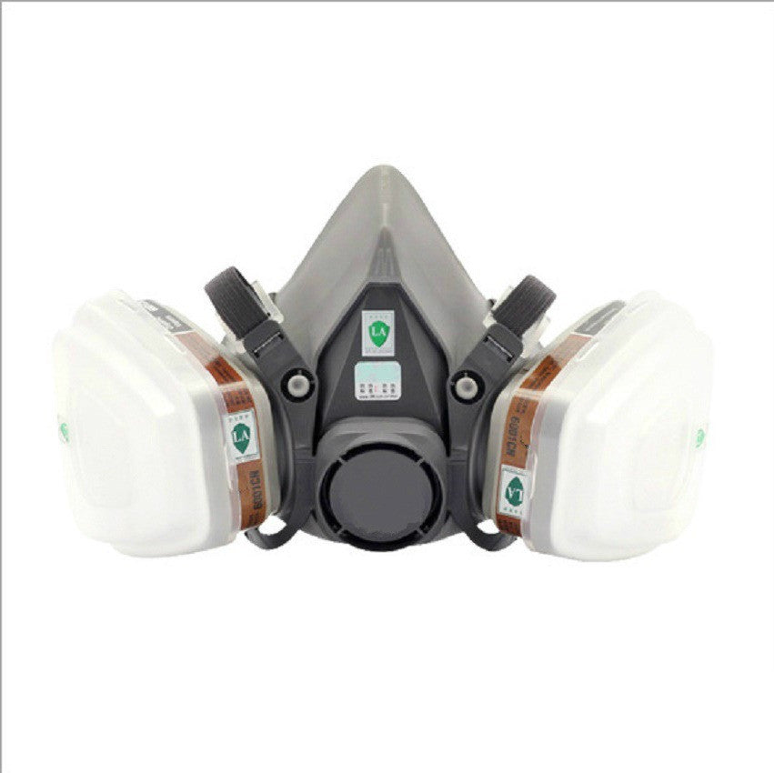 6200 Gas Mask 7-Piece Set for Industrial Protection