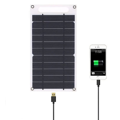 Portable solar panel with USB charger